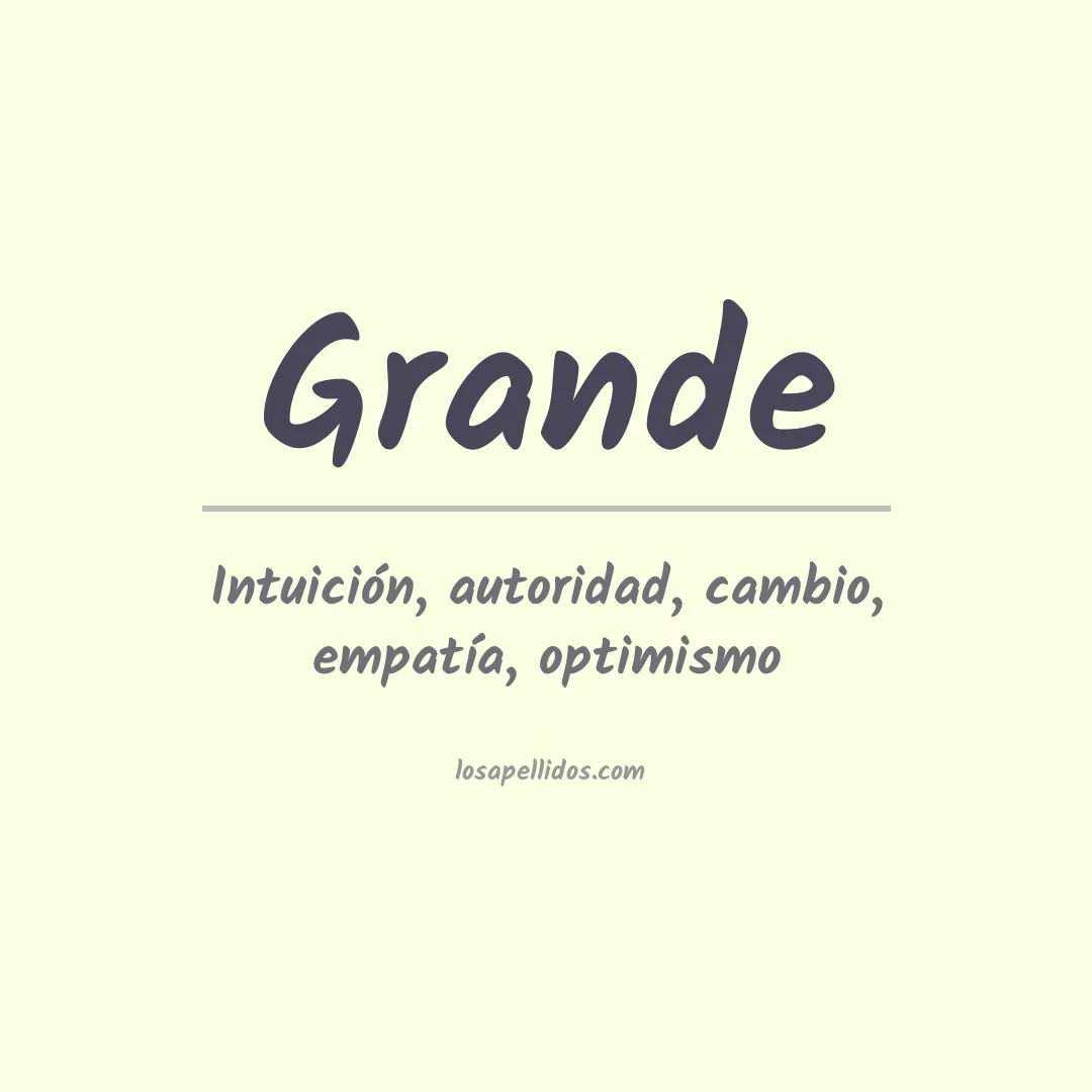Apellido Grande