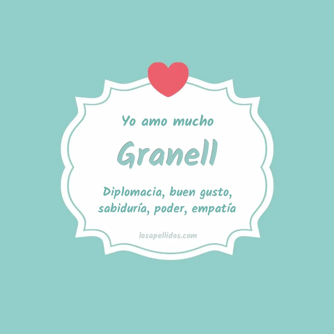 Yo amo mucho Granell