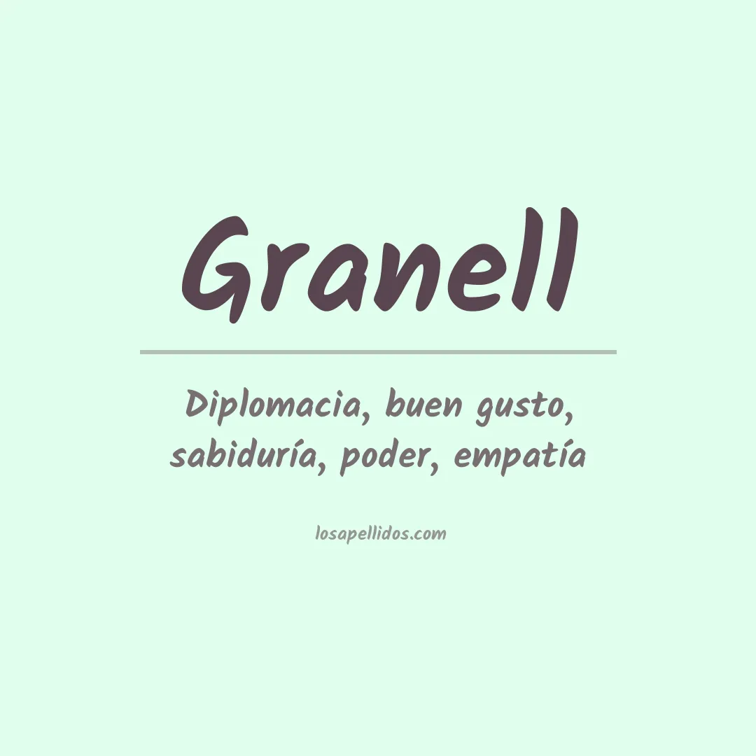 Apellido Granell