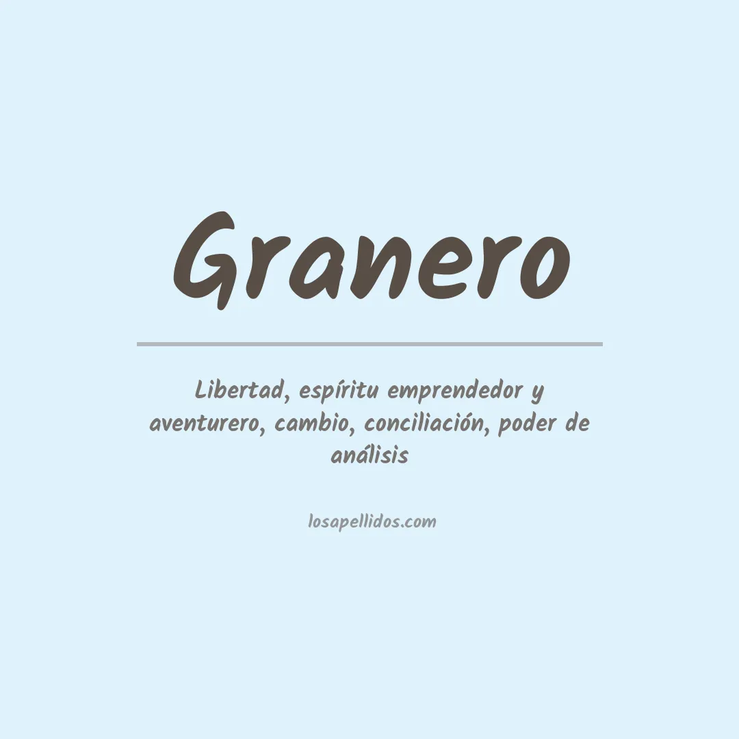 Apellido Granero