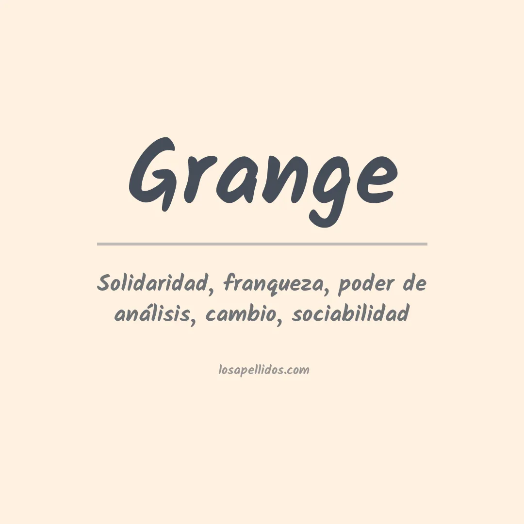 Apellido Grange