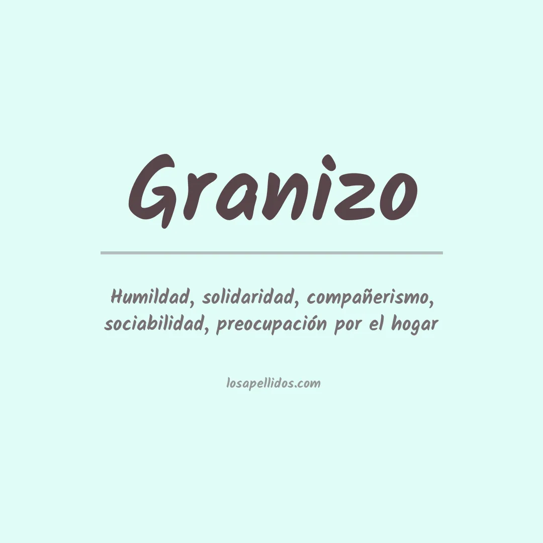 Apellido Granizo
