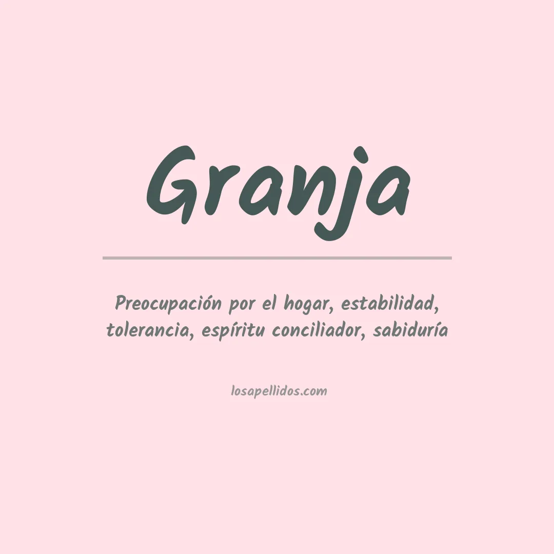 Apellido Granja