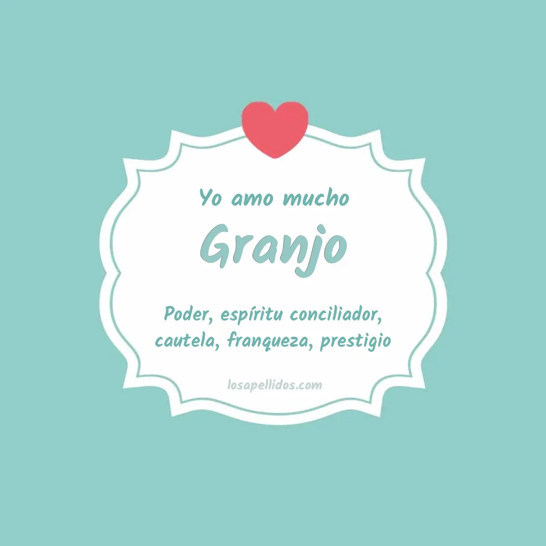 Yo amo mucho Granjo