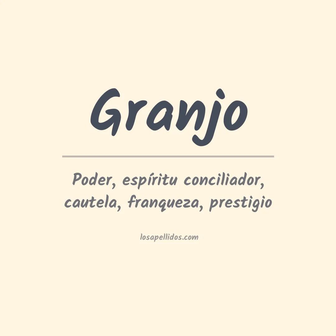 Apellido Granjo