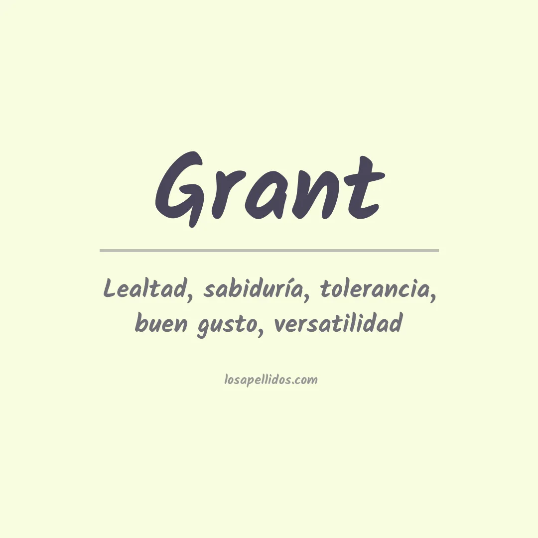 Apellido Grant