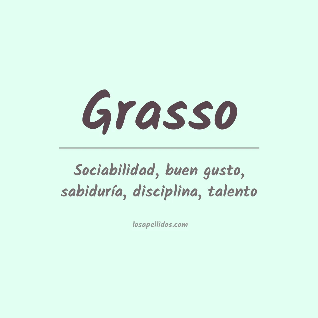 Apellido Grasso