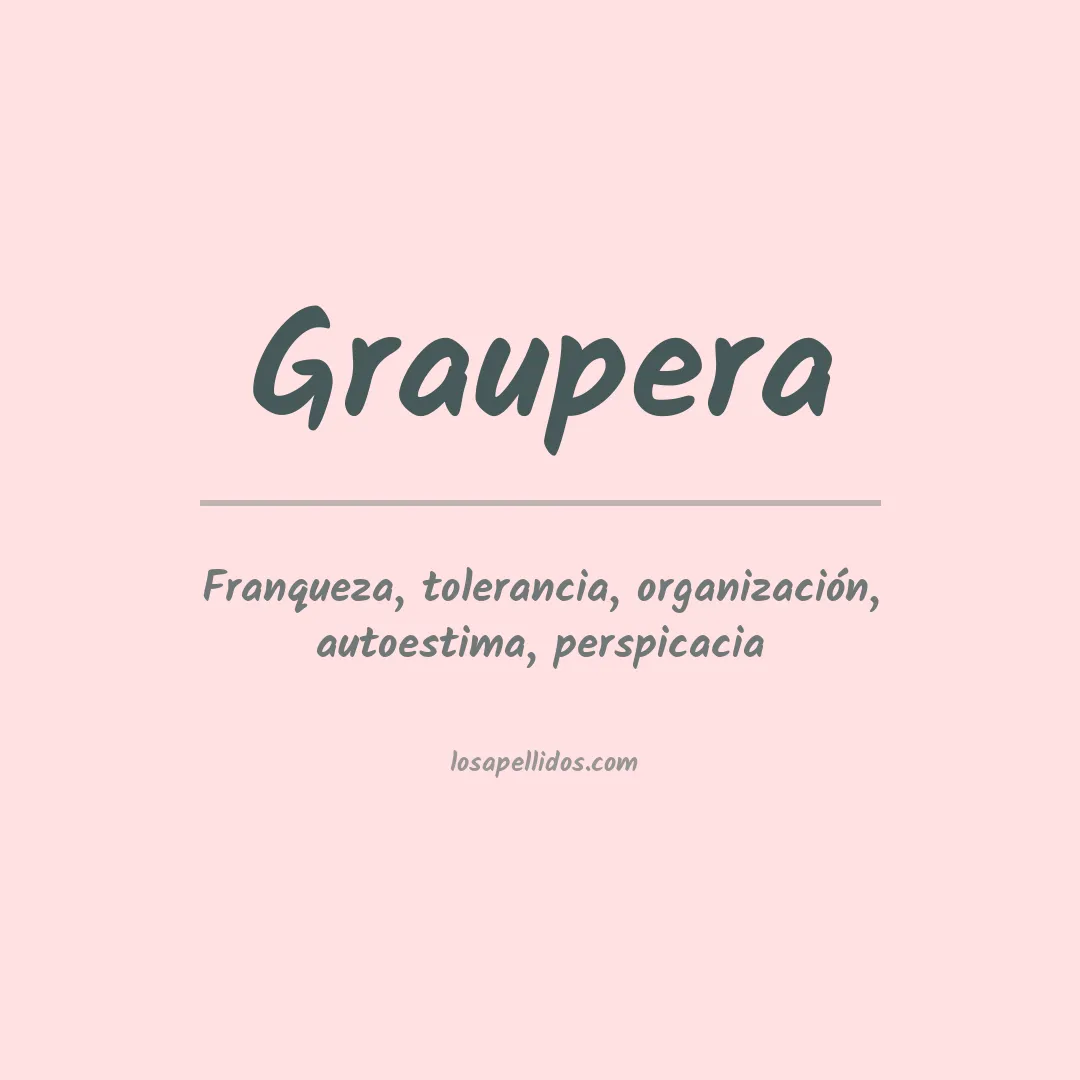 Apellido Graupera