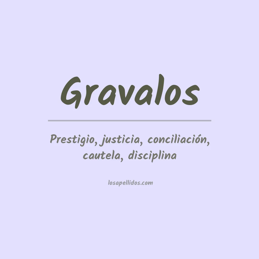 Apellido Gravalos