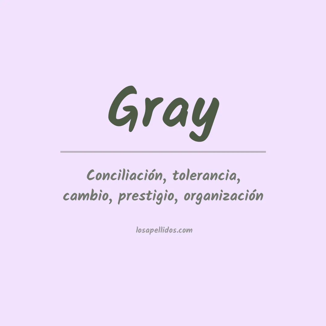 Apellido Gray