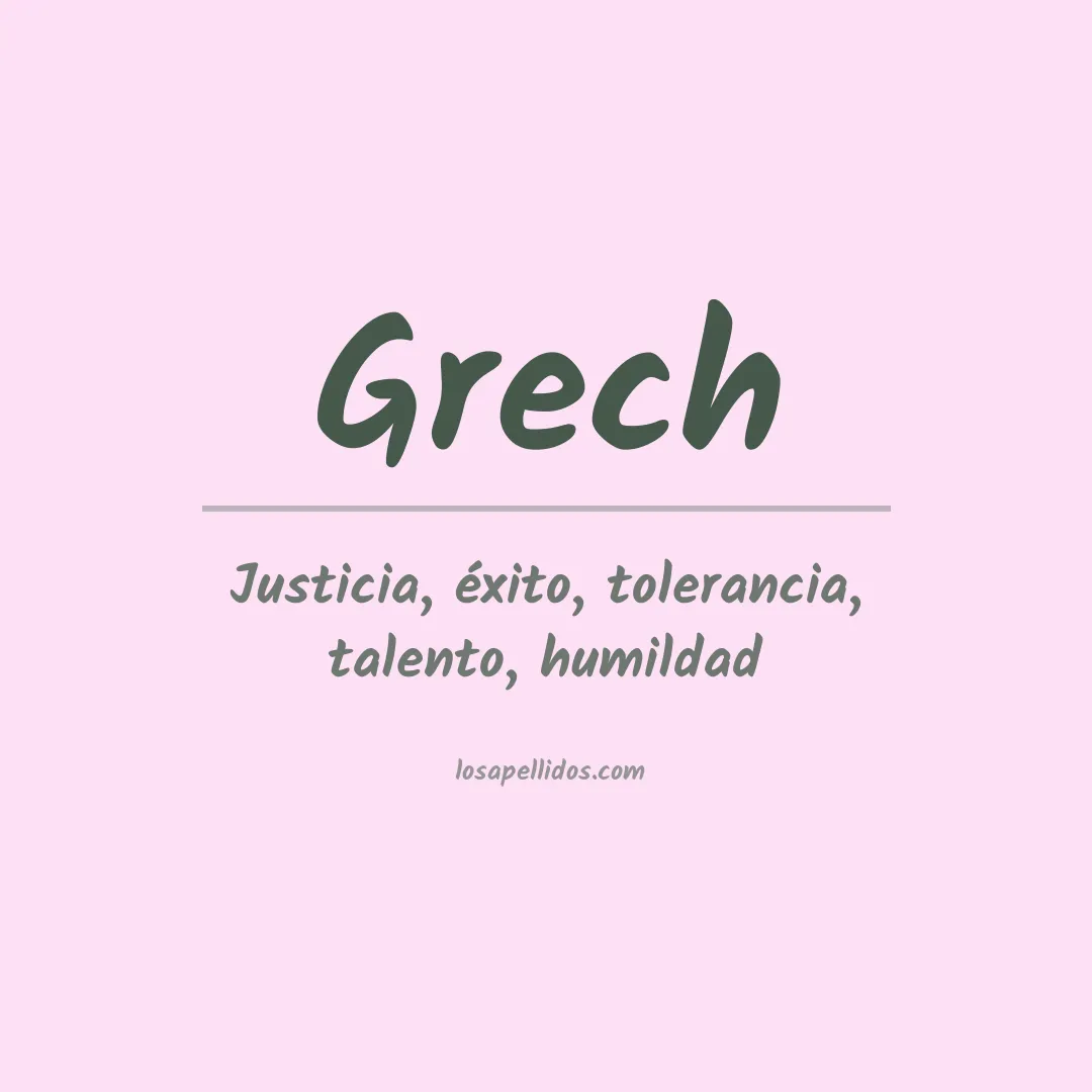 Apellido Grech