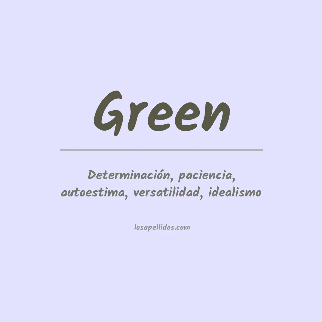 Apellido Green