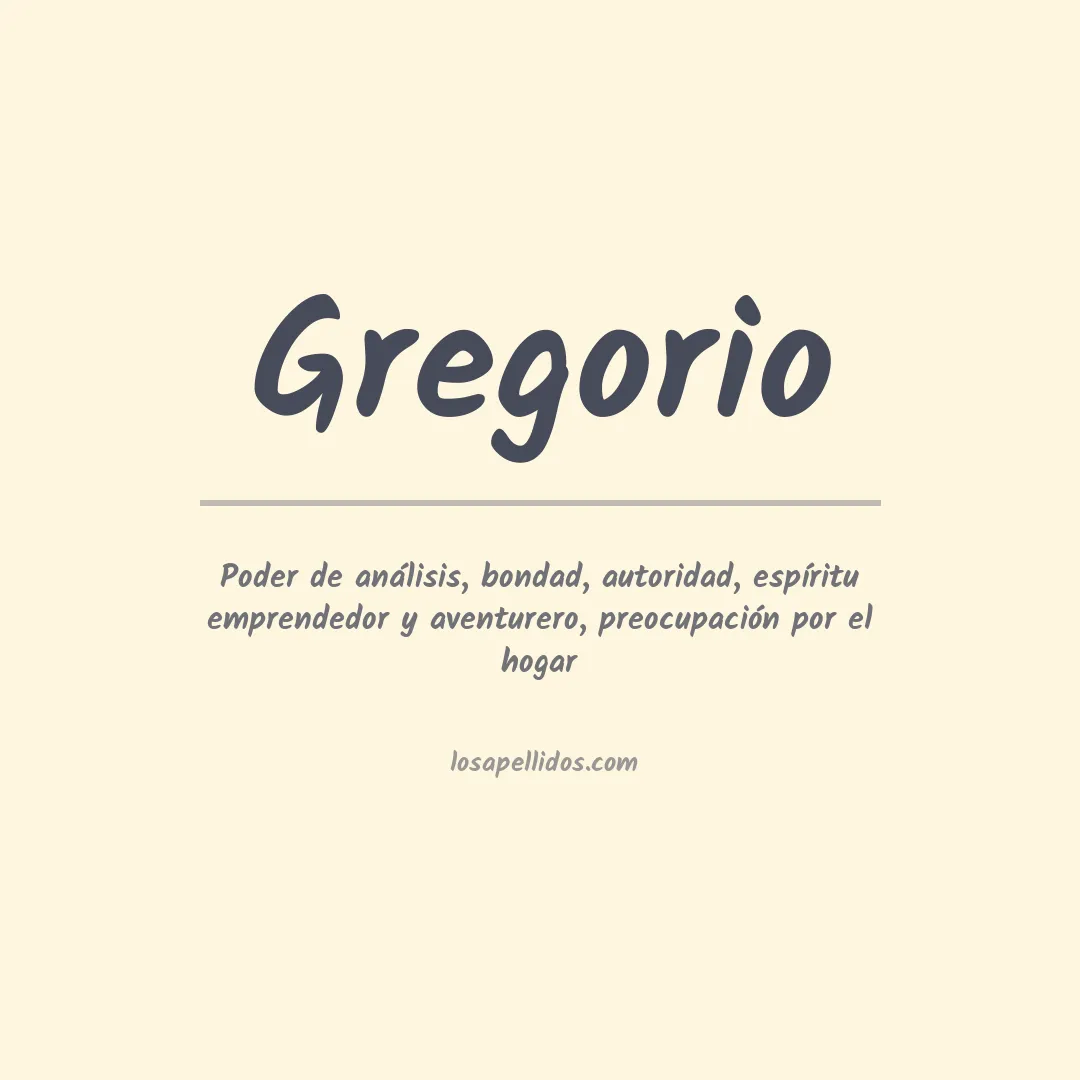 Apellido Gregorio