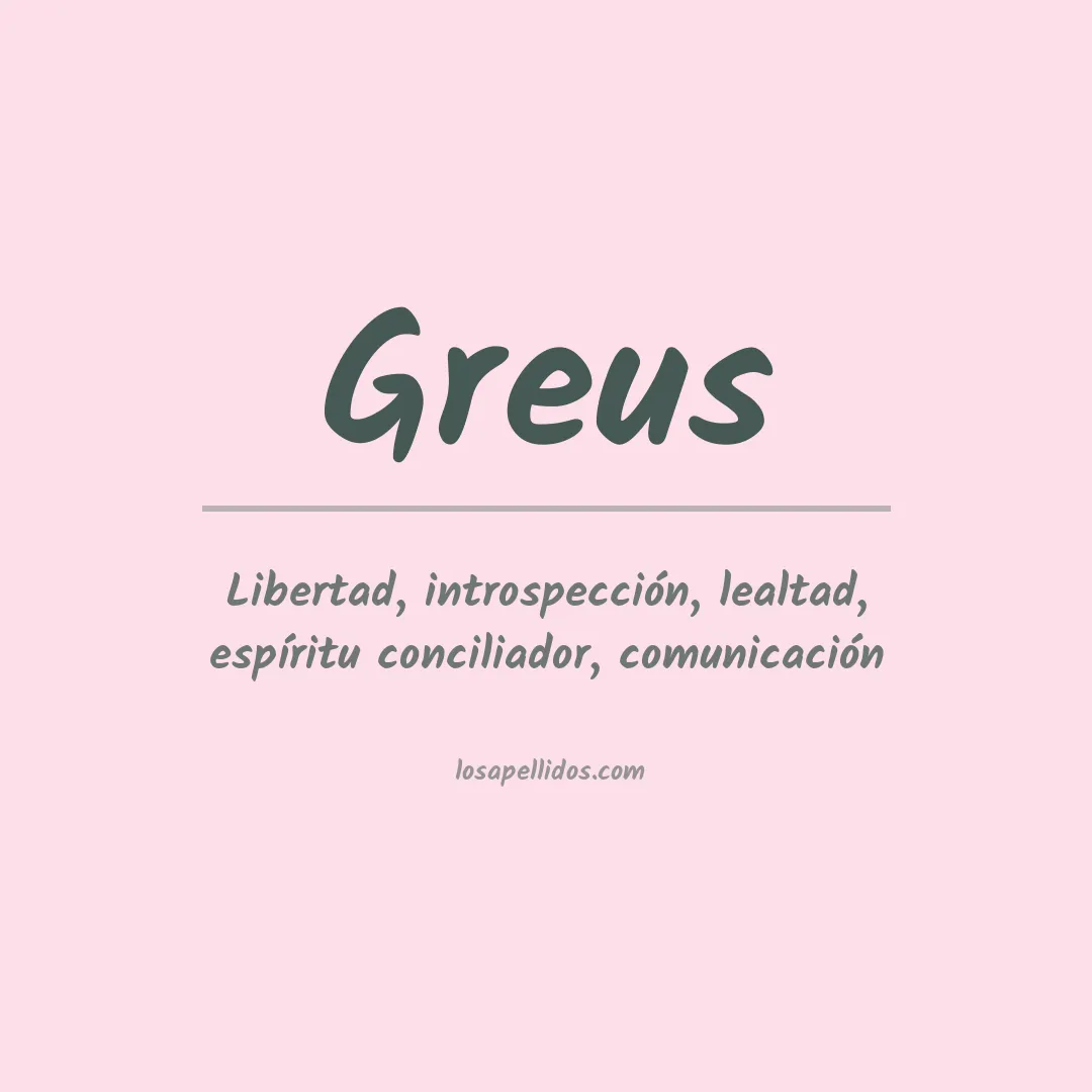 Apellido Greus