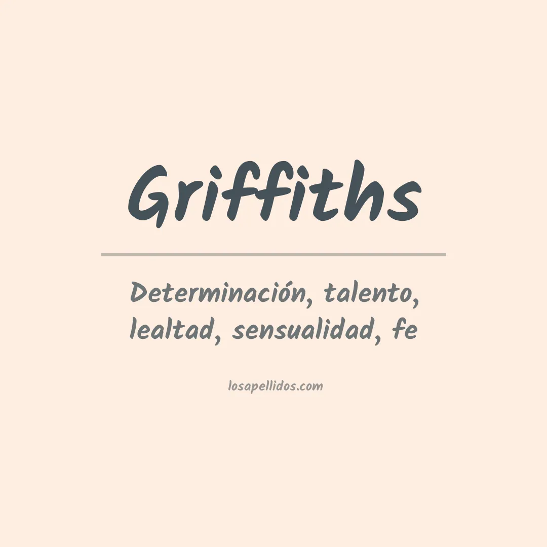 Apellido Griffiths