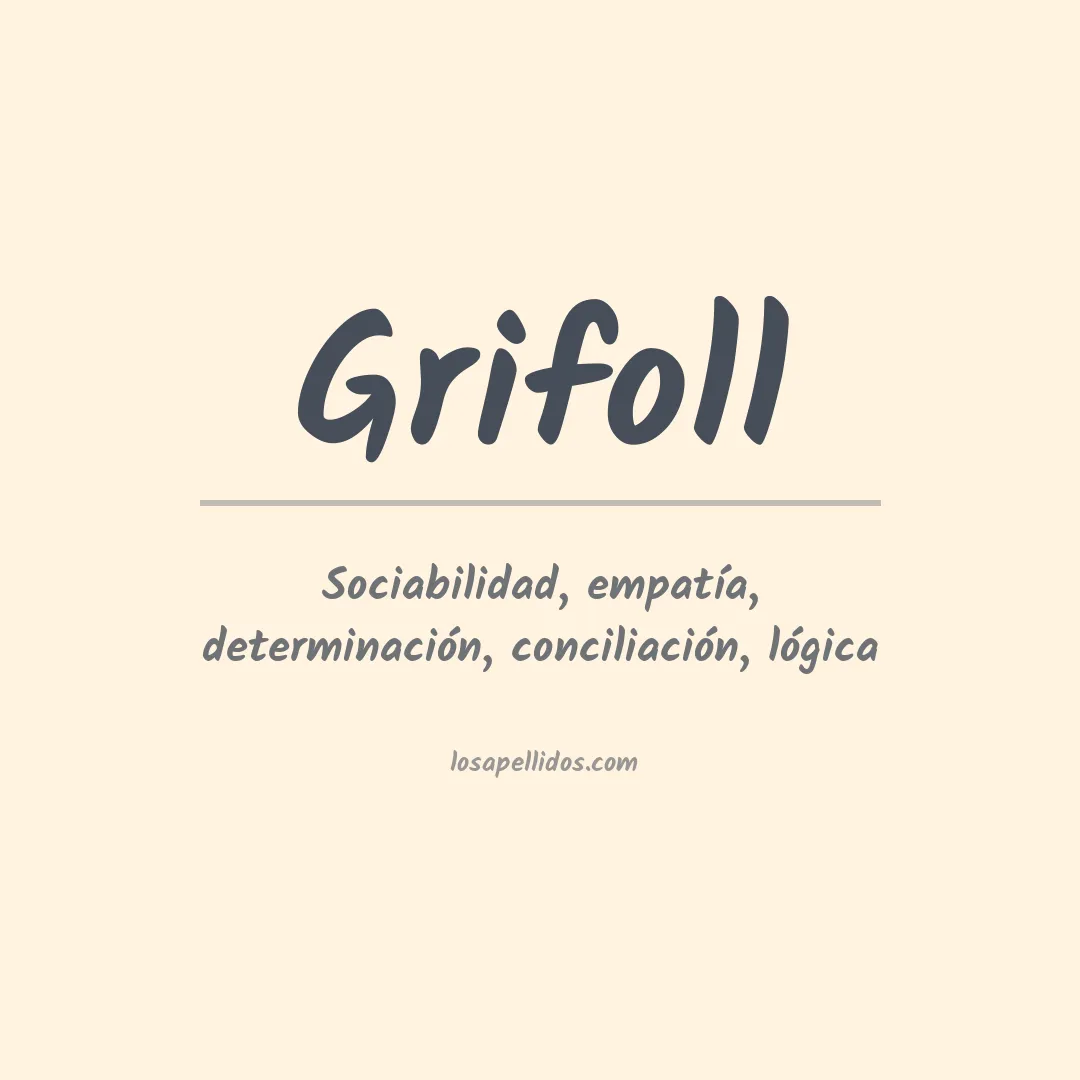 Apellido Grifoll