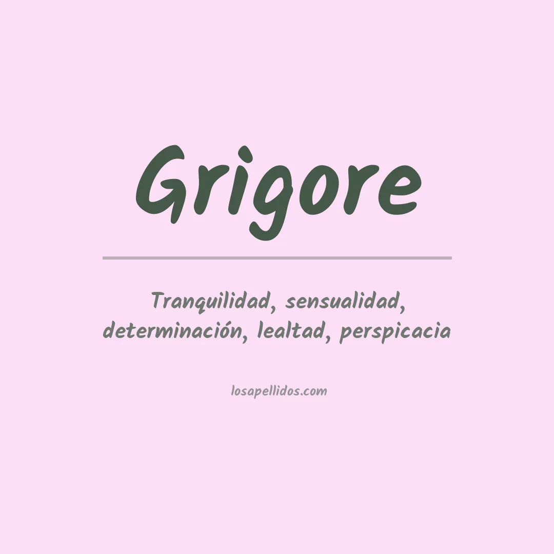 Apellido Grigore