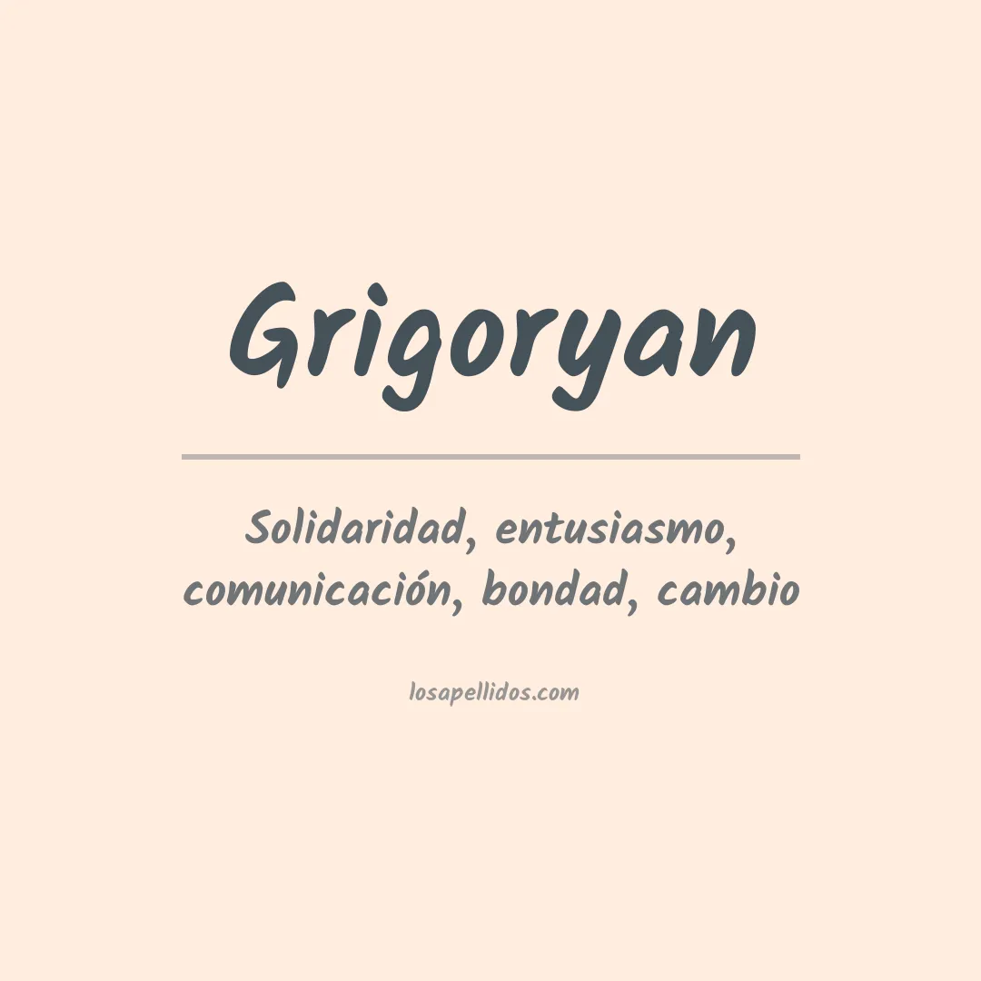 Apellido Grigoryan