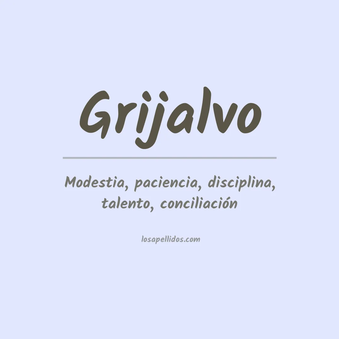 Apellido Grijalvo