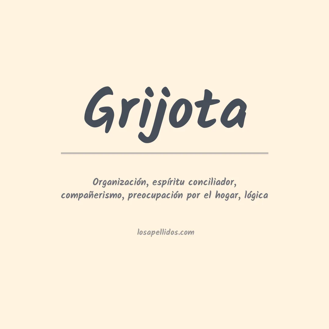 Significado del Apellido Grijota