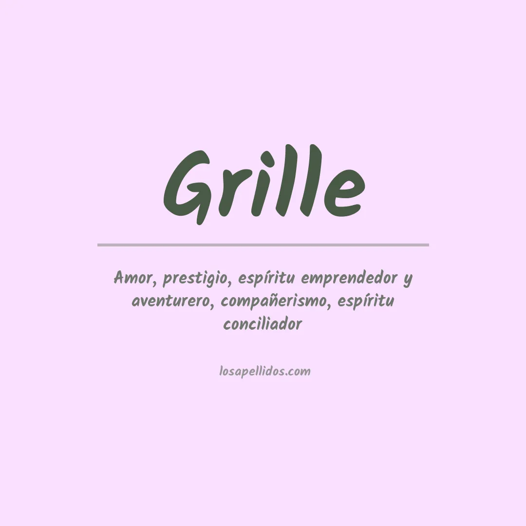 Apellido Grille
