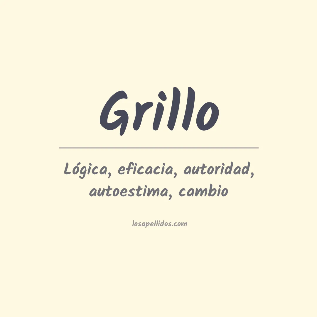 Apellido Grillo