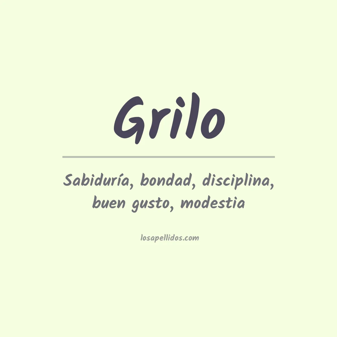 Apellido Grilo