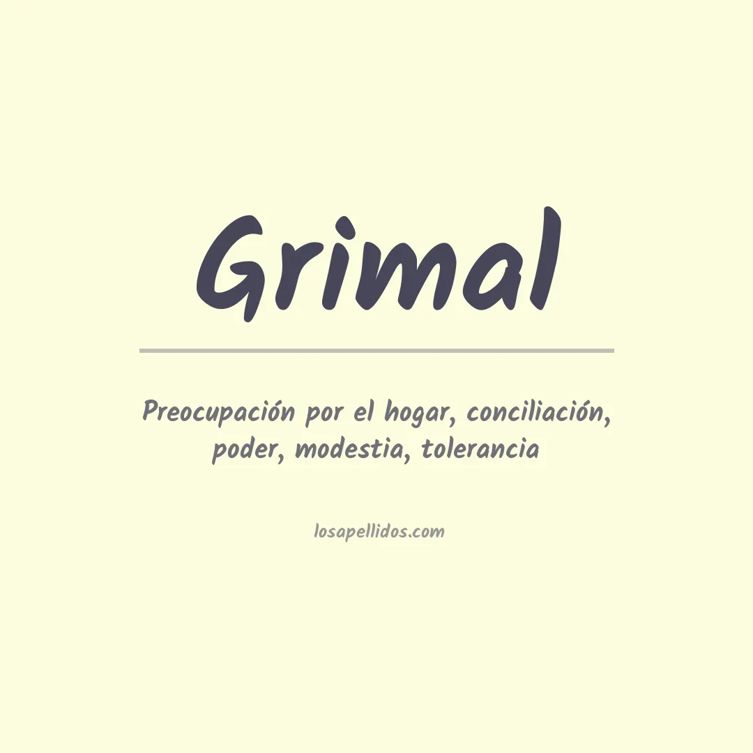 Apellido Grimal
