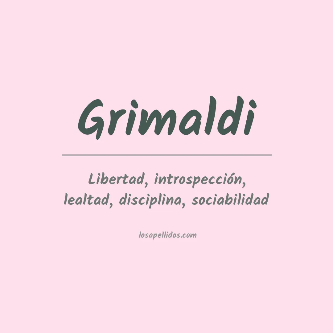 Apellido Grimaldi