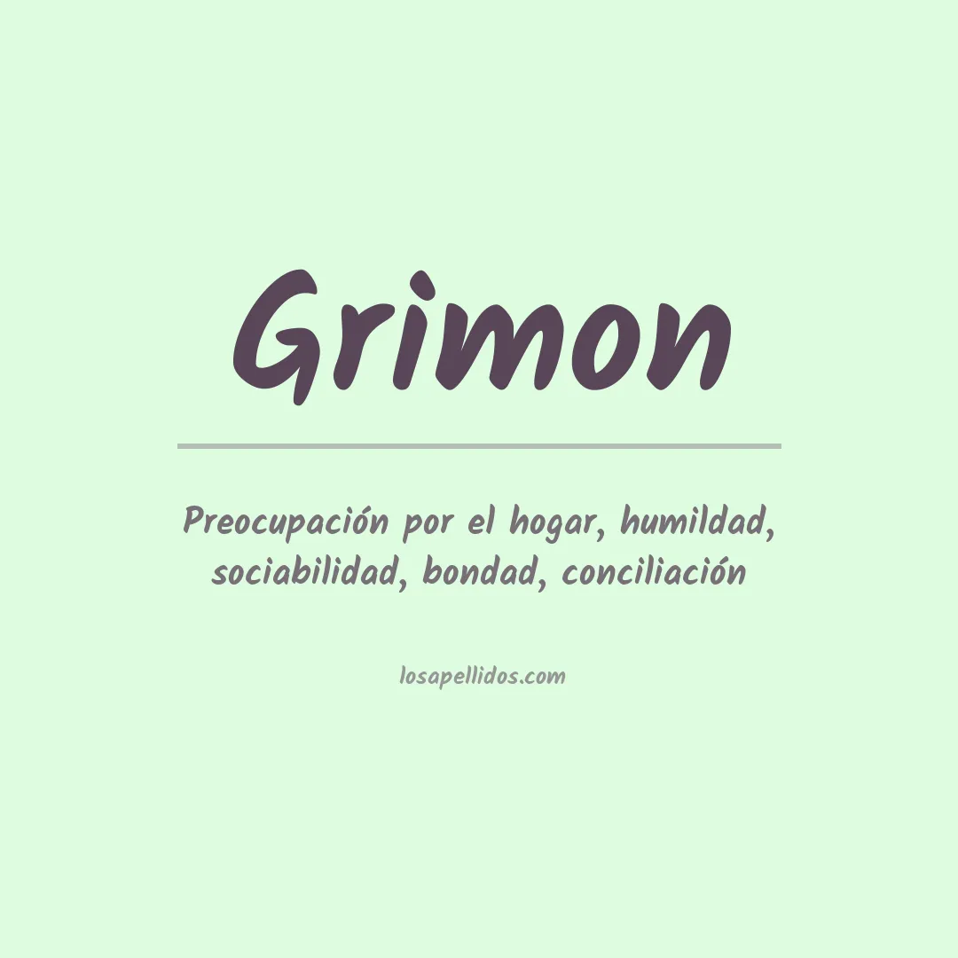 Apellido Grimon