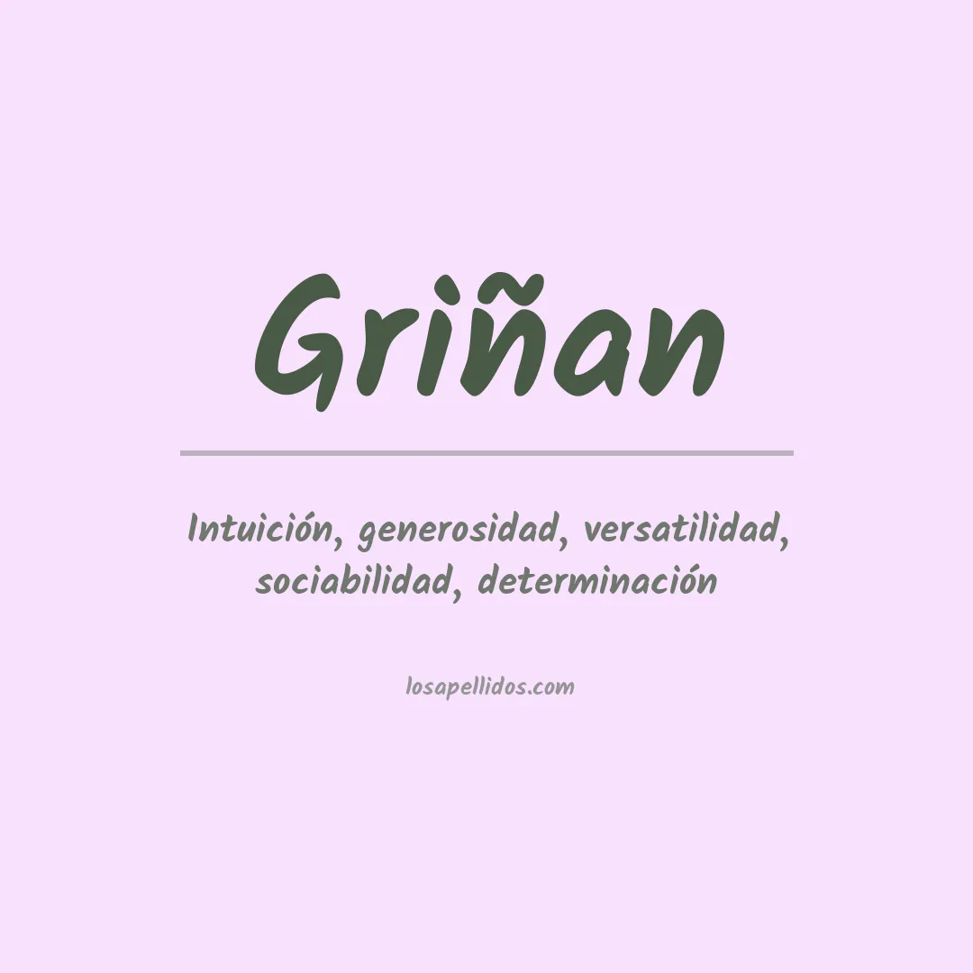 Apellido Griñan