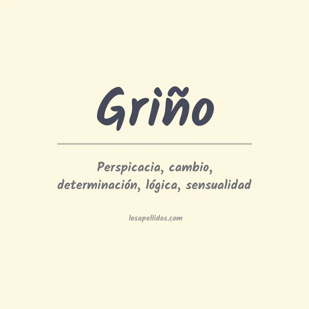 Apellido Griño