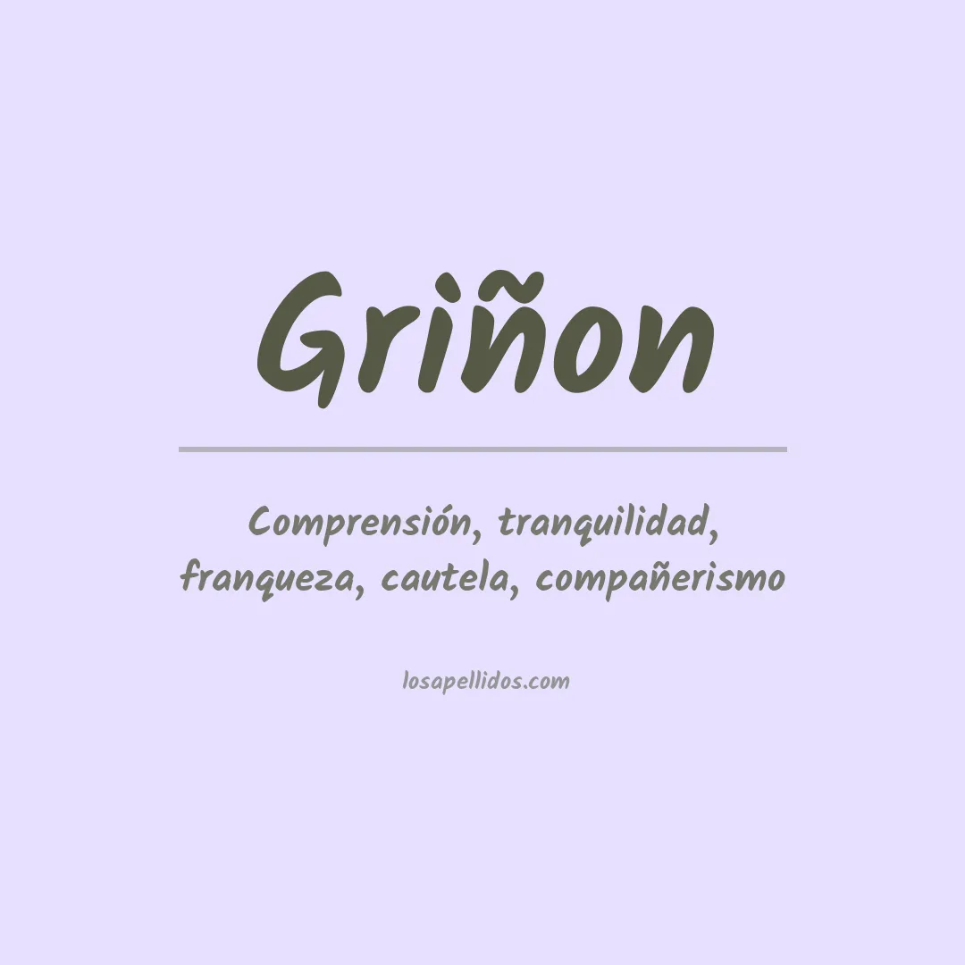 Apellido Griñon