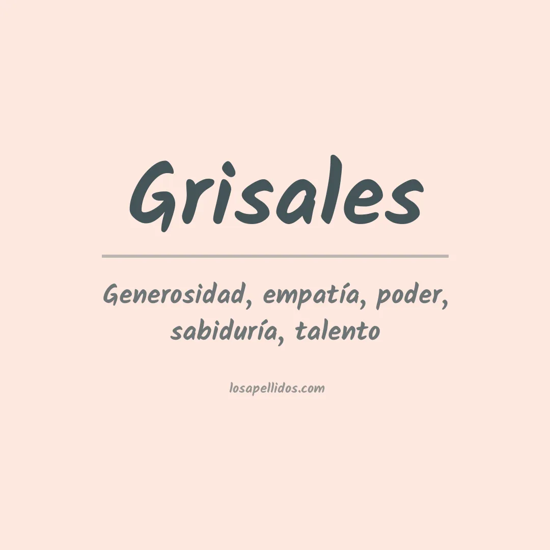 Apellido Grisales