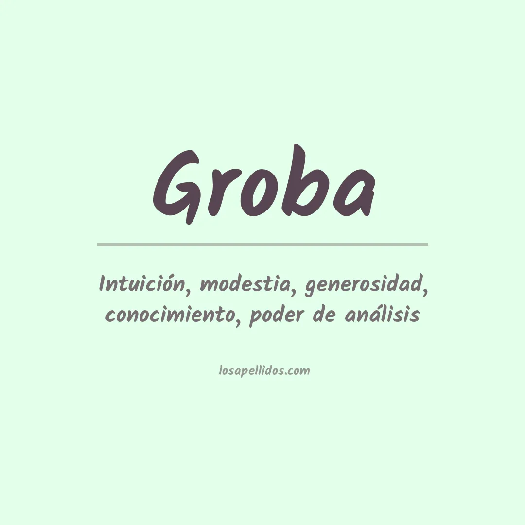 Apellido Groba