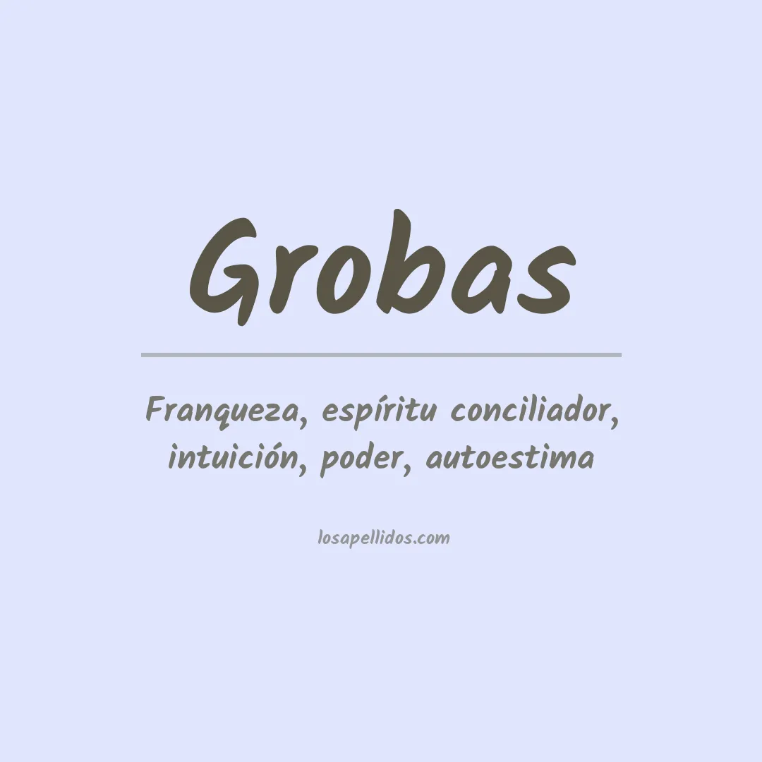 Apellido Grobas