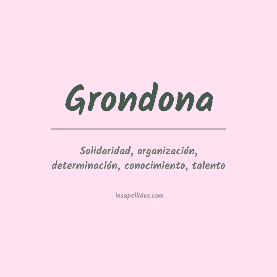 Apellido Grondona