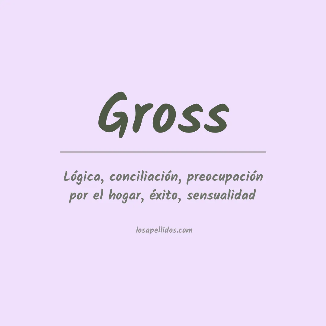 Apellido Gross