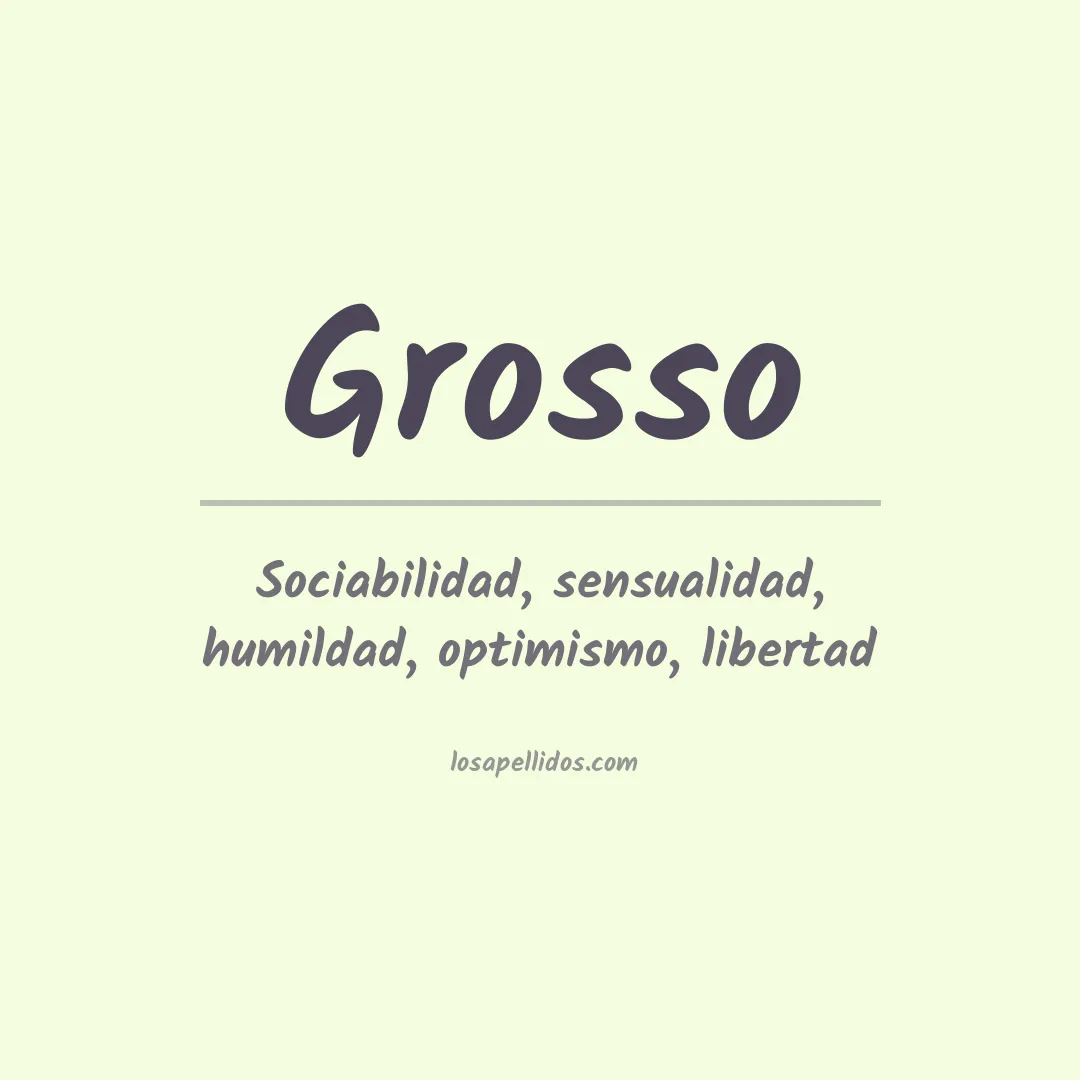 Apellido Grosso