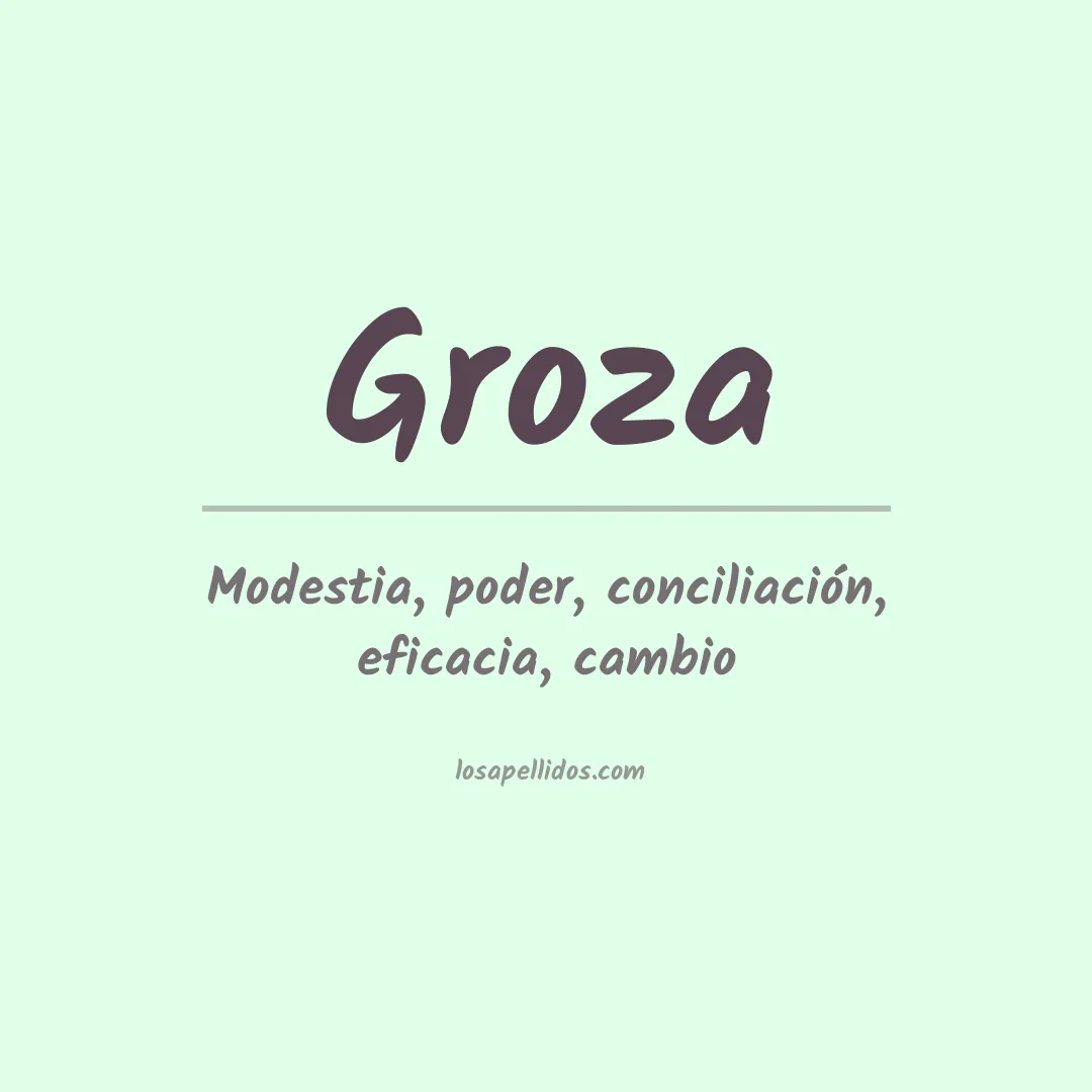 Apellido Groza