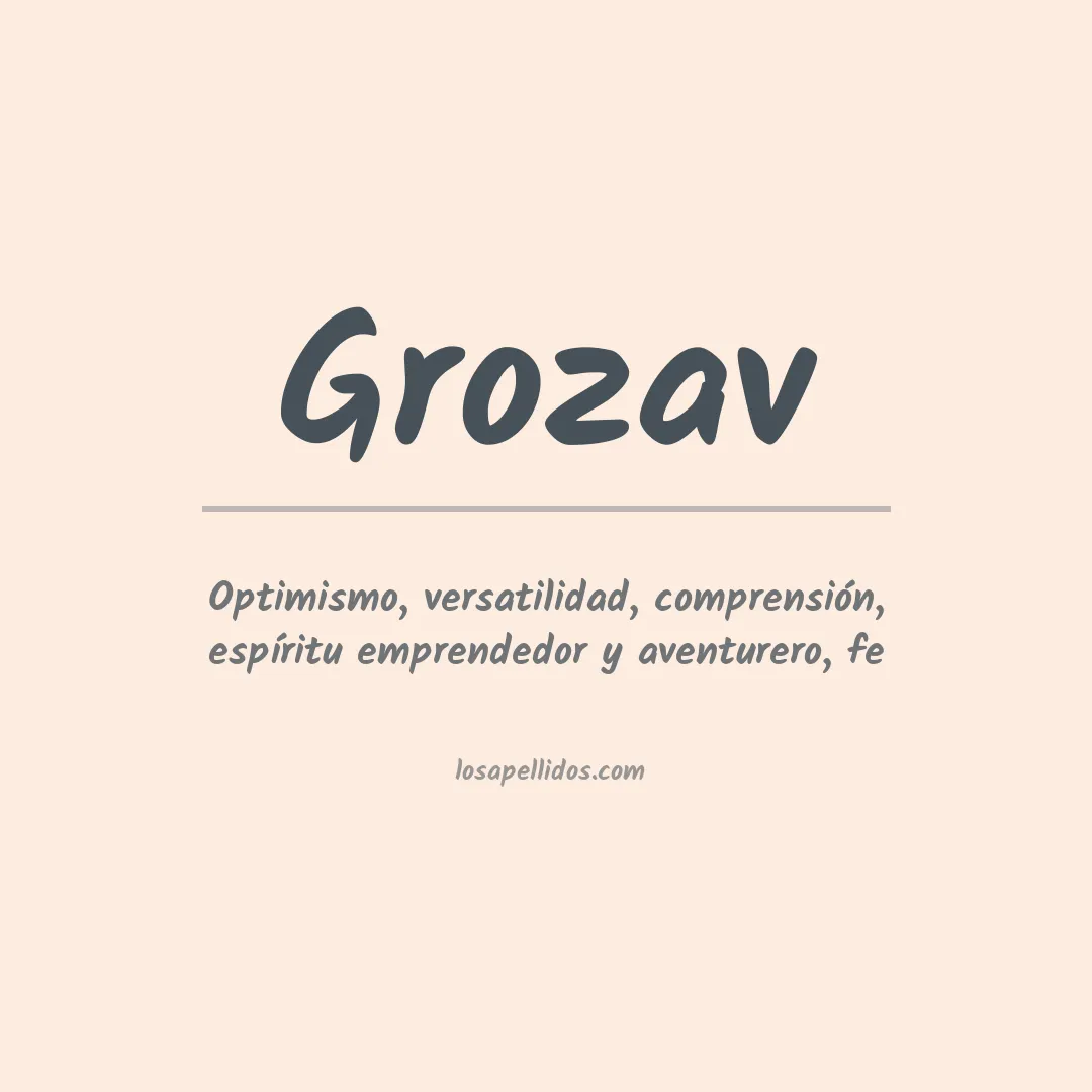 Apellido Grozav