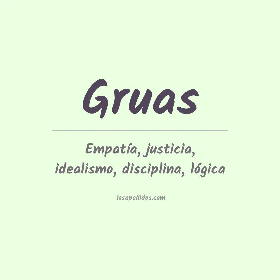 Apellido Gruas