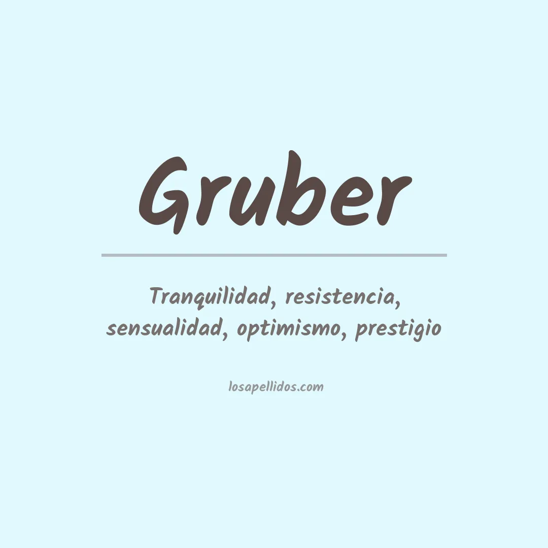 Apellido Gruber