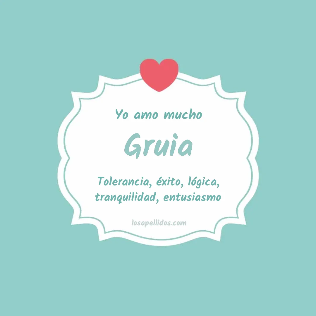 Yo amo mucho Gruia