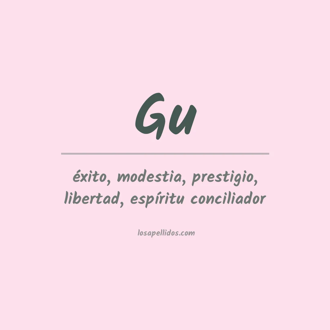 Apellido Gu