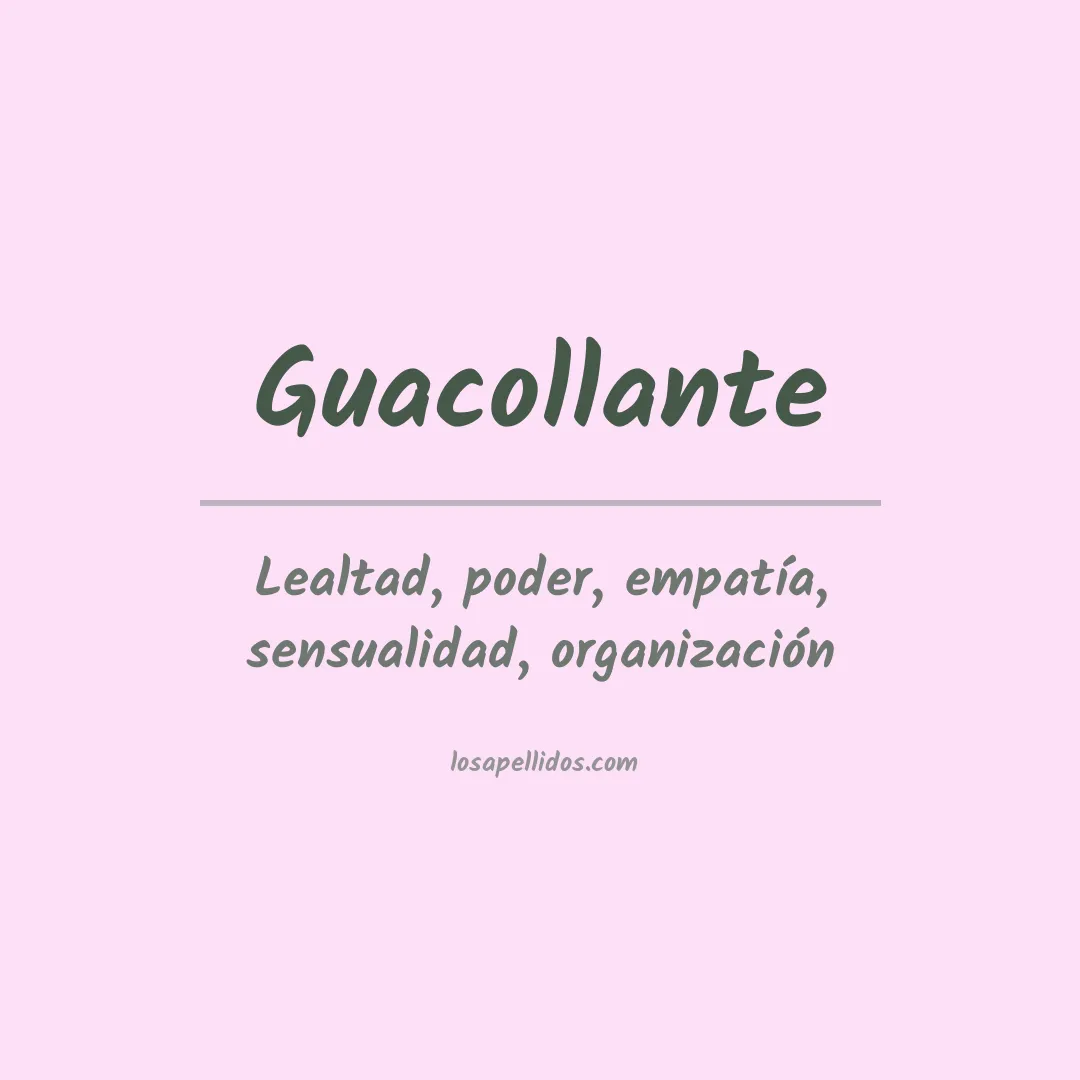 Significado del Apellido Guacollante