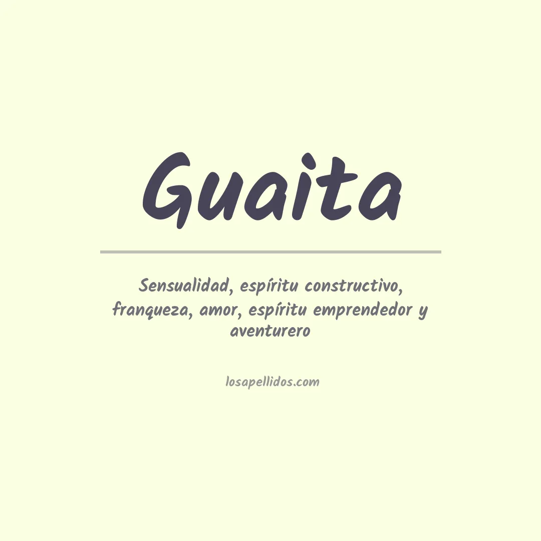 Apellido Guaita