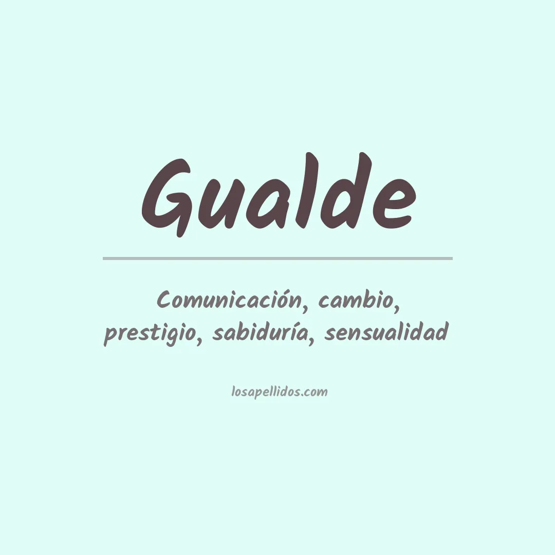 Apellido Gualde