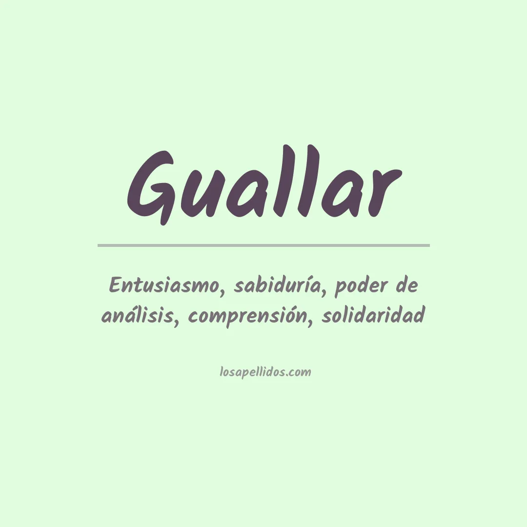 Apellido Guallar