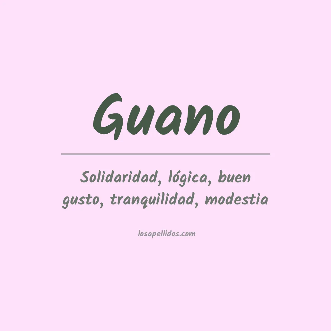 Apellido Guano